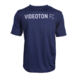 Adidas pamut póló, kék, felnőtt, "Videoton" címerrel