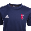 Adidas pamut póló, kék, felnőtt, "Videoton" címerrel