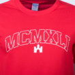 Kereknyakú póló, piros, felnőtt “MCMXLI”