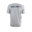 adidas kereknyakú póló, szürke, felnőtt "mol vidi fc" címerrel