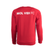 adidas kereknyakú pulóver, piros, felnőtt "mol vidi fc" címerrel