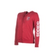 adidas kapucnis, cipzáras pulóver, piros, női “MOL Fehérvár FC” címerrel