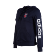 adidas kapucnis, cipzáras pulóver, sötétkék, női “MOL Fehérvár FC” címerrel