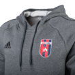 adidas kapucnis, kenguruzsebes pulóver, szürke, felnőtt "mol vidi fc" címerrel