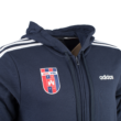 ADIDAS KAPUCNIS, CIPZÁRAS PULÓVER, kék, felnőtt "MOL VIDI FC" CÍMERREL