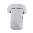 adidas kereknyakú póló, szürke, felnőtt, "mol vidi fc" címerrel
