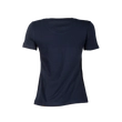 adidas kereknyakú póló, kék, női “fehér vár” logóval