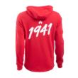 adidas kapucnis pulóver, piros, felnőtt "MOL Fehérvár FC" címerrel