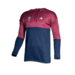 adidas kereknyakú, kapucnis pulóver, piros-kék, női "MOL Fehérvár FC" címerrel