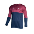 adidas kereknyakú, kapucnis pulóver, piros-kék, női "Fehérvár FC" címerrel