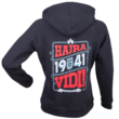 Kapucnis pulóver, kék, női "Hajrá, Vidi!"