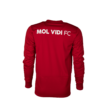 adidas edzőpóló 2018/2019, piros, hosszú ujjú, felnőtt