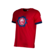 Kereknyakú póló, piros, felnőtt “fehér vár” logóval