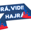 Szurkolói sál, kétoldalas, kötött, kék "Fehérvár FC" felirattal