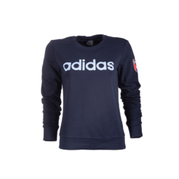 adidas kereknyakú pulóver, kék, női “MOL Fehérvár FC” címerrel