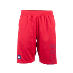 adidas short, piros, felnőtt "fehér vár" logóval