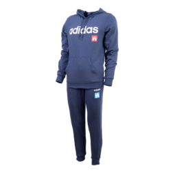 adidas melegítőszett, kék, felnőtt "fehér vár" logóval