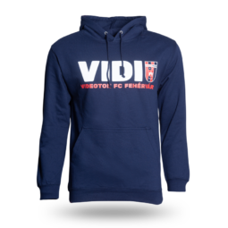 Kapucnis pulóver, kék, felnőtt "Videoton FC" címerrel