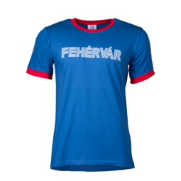 Kereknyakú póló, kék, felnőtt "FEHÉRVÁR" felirattal Kereknyakú póló, kék, felnőtt "FEHÉRVÁR" felirattal