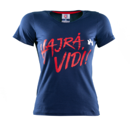 PÓLÓ, KÉK, NŐI "HAJRÁ, VIDI!" felirattal