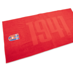 Törölköző, piros "Fehérvár FC" címerrel