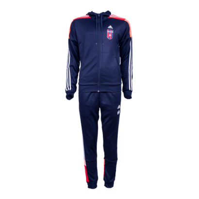 adidas melegítőszett, piros-kék, felnőtt "MOL Fehérvár FC" címerrel