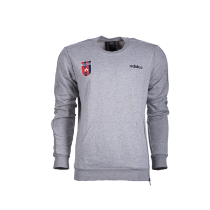 adidas kereknyakú pulóver, szürke, felnőtt “MOL Fehérvár FC” címerrel