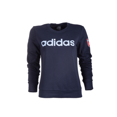 adidas kereknyakú pulóver, kék, női “Fehérvár FC” címerrel