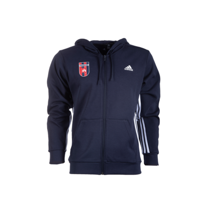 adidas kapucnis, cipzáras pulóver, kék, felnőtt “MOL Fehérvár FC” címerrel