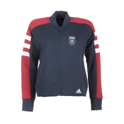adidas átmeneti kabát, piros-kék, női “MOL Fehérvár FC” címerrel