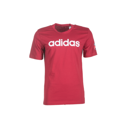 adidas kereknyakú póló, piros, felnőtt “MOL Fehérvár FC” címerrel