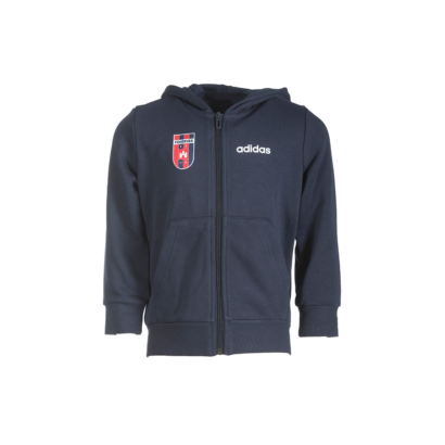 adidas kapucnis, cipzáras pulóver, kék, gyermek “MOL Fehérvár FC” címerrel