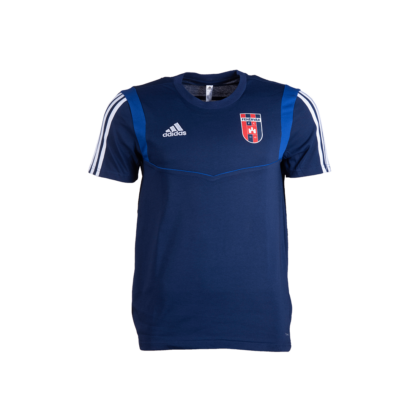 adidas kereknyakú póló, kék, felnőtt “MOL Fehérvár FC” címerrel