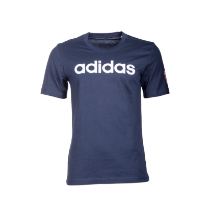 adidas kereknyakú póló, sötétkék, felnőtt “MOL Fehérvár FC” címerrel