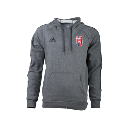 adidas kapucnis, kenguruzsebes pulóver, szürke, felnőtt "mol vidi fc" címerrel