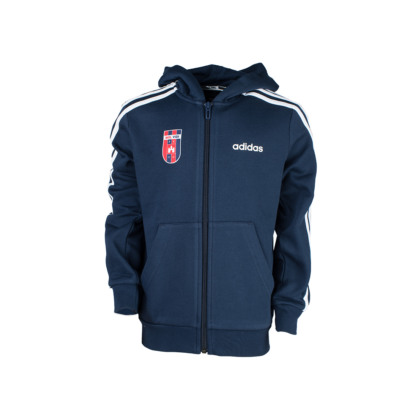 ADIDAS KAPUCNIS, CIPZÁRAS PULÓVER, kék, gyermek "MOL VIDI FC" CÍMERREL