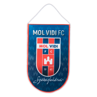 asztali nagy zászló, "mol vidi fc" címerrel
