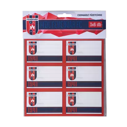 Füzetcímke “MOL Fehérvár FC” címerrel