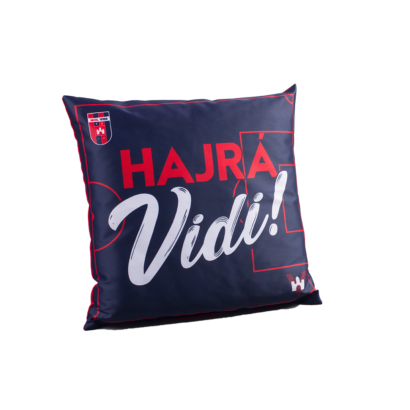 díszpárna, kék “hajrá, vidi!”
