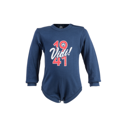 body, hosszú ujjú, kék, baby "vidi 1941"