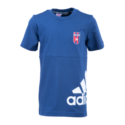 adidas kereknyakú póló, sötétkék, gyermek "MOL Fehérvár FC" címerrel