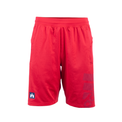 adidas short, piros, felnőtt "fehér vár" logóval