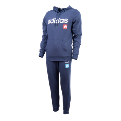 adidas melegítőszett, kék, felnőtt "fehér vár" logóval