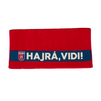 Törölköző, piros "MOL Fehérvár FC" címerrel