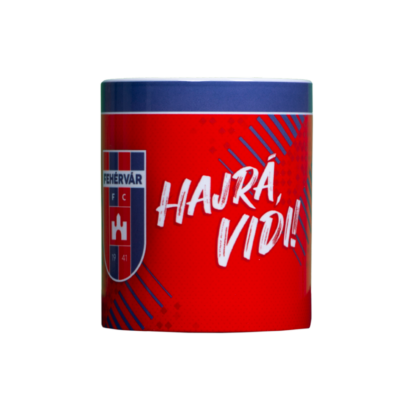 Bögre, piros “MOL Fehérvár FC” címerrel