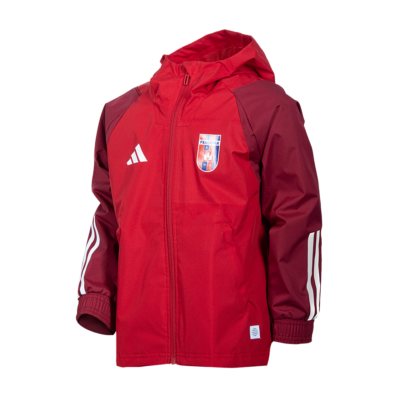 adidas esőkabát 2024/2025, piros, gyermek