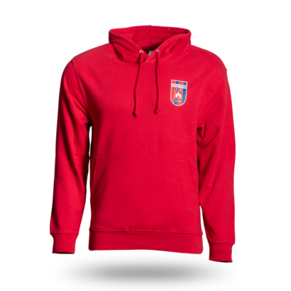 Kapucnis pulóver, piros, felnőtt "Videoton FC" címerrel