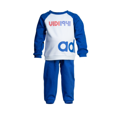 adidas melegítőszett, kék, gyermek "VIDI" felirattal