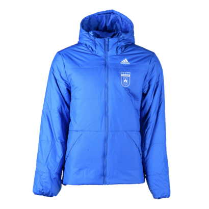 adidas kapucnis kabát, kék, felnőtt "MOL Fehérvár FC" címerrel