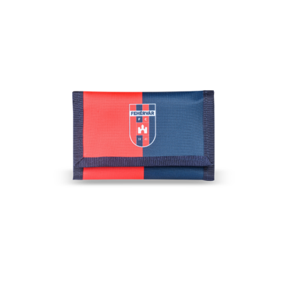 Pénztárca, piros-kék "Fehérvár FC" címerrel